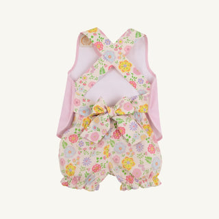Betsey Bow Back Set (Broadcloth) – Boca Grande Begonia/Hamptons Hot Pink Pique Stripe | The Beaufort Bonnet Company-Girls Outfit Sets-Simply Blessed Children's Boutique