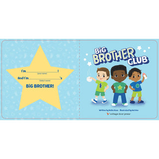 Big Brother Club Board Book with Reward Chart & Stickers-Books-Simply Blessed Children's Boutique