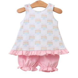 Birthday Celebration Bloomer Set-Girls Outfit Sets-Simply Blessed Children's Boutique