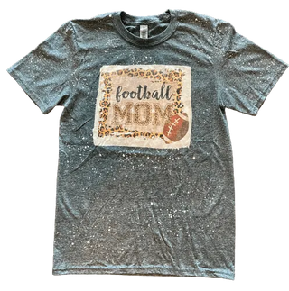 Bleached Football Mom Shirt-Misc.-Simply Blessed Children's Boutique