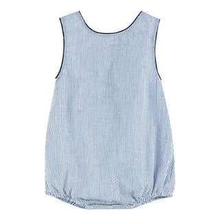 Blue Whale Seersucker Bubble - Lil Cactus-Infants-Simply Blessed Children's Boutique