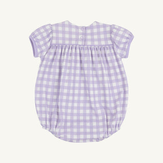 Blythe Bubble (Pima) - Lauderdale Lavender Gingham/Lauderdale Lavender by The Beaufort Bonnet Company-Girls One-Piece-Simply Blessed Children's Boutique