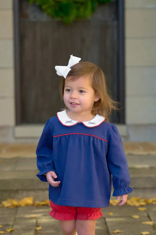 Bon Air Bloomer Set - Nantucket Navy with Richmond Red and Worth Avenue White/TBBC-Misc.-Simply Blessed Children's Boutique