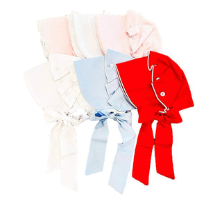 Bonnets: Pink / Small (3-6mos)-Hair Accessories-Simply Blessed Children's Boutique