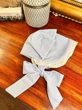 Bonnets: White / Small (3-6mos)-Hair Accessories-Simply Blessed Children's Boutique