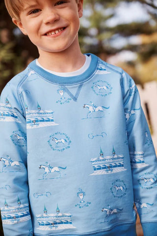 Boys Cassidy Comfy Crewneck - A Day at the Derby by The Beaufort Bonnet Company-Misc.-Simply Blessed Children's Boutique