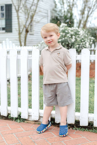 Boys Grey Mallard Shorts-Boys Shorts-Simply Blessed Children's Boutique