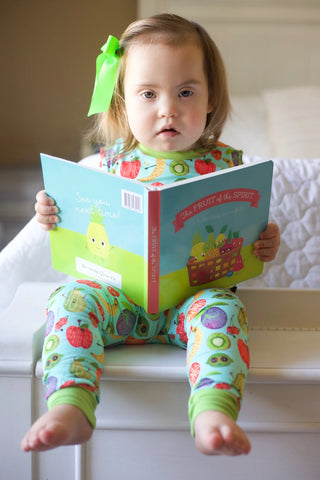 Brve Kids Bamboo-Blend Fruit of the Spirit Pajama Set-Girls Sleepwear-Simply Blessed Children's Boutique