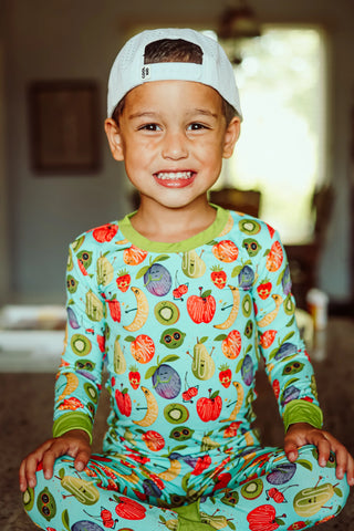 Brve Kids Bamboo-Blend Fruit of the Spirit Pajama Set-Girls Sleepwear-Simply Blessed Children's Boutique