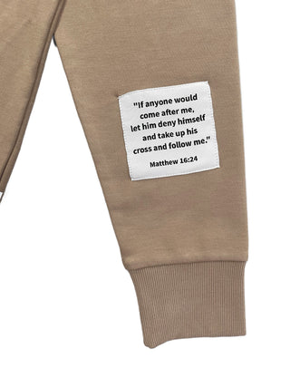 Brve Kids Khaki "In The Lord's Army" Hoodie Sweatshirt-Boys Sweatshirt/Pullover-Simply Blessed Children's Boutique