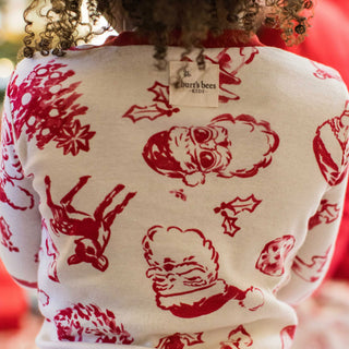 Burt's Bees Nostalgic Christmas Matching Family Pajamas-Boys Sleepwear-Simply Blessed Children's Boutique