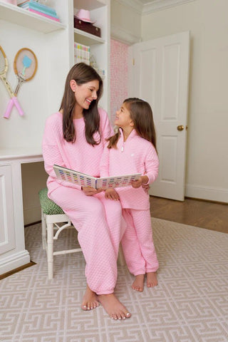 Canter Collar Half-Zip – Sandpearl Pink (Quilted) From The Beaufort Bonnet Company-Misc.-Simply Blessed Children's Boutique