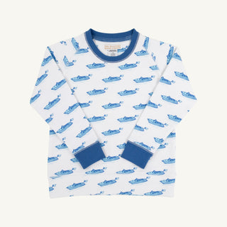 Cassidy Comfy Crewneck – Briland Time/Wood Boat Blue | The Beaufort Bonnet Company-Boys Sweatshirt/Pullover-Simply Blessed Children's Boutique
