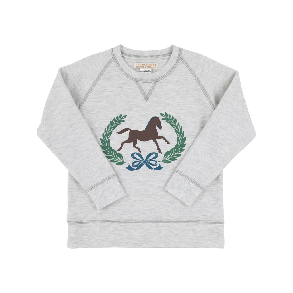 Cassidy Crewneck Horse Sweatshirt | Grantley Gray TBBC – Simply Blessed ...