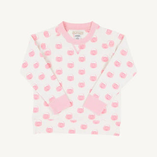 Cassidy Comfy Crewneck – Vintage-Prep Pumpkin Pails (Sandpearl Pink) From The Beaufort Bonnet Company-Misc.-Simply Blessed Children's Boutique