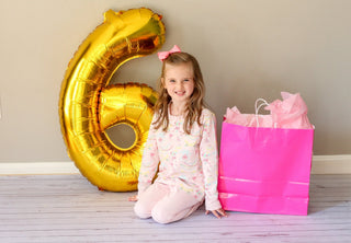 Cassidy Ruffle Comfy Crewneck – Golden Birthday / Pier Party Pink-Girls Sweatshirt/Pullover-Simply Blessed Children's Boutique