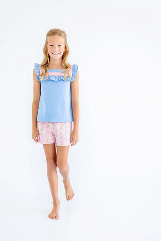 Darla Day Top – Sarasota Sky/Sandpiper Pink | The Beaufort Bonnet Company-Misc.-Simply Blessed Children's Boutique