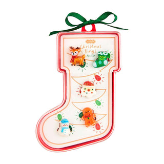 Christmas Stocking RIng Set - Mud Pie-girls ring-Simply Blessed Children's Boutique