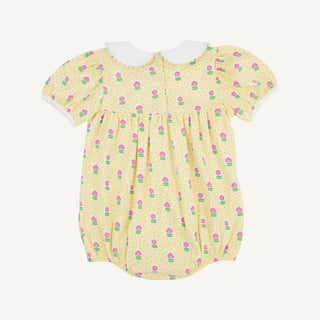 Cindy Lou Bubble - Fairway Floral/Worth Ave White by The Beaufort Bonnet Company-Girls One-Piece-Simply Blessed Children's Boutique