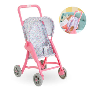 Corolle 12" Baby Doll Stroller- Flowered-Toys-Simply Blessed Children's Boutique