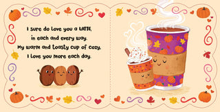 I Love You A Latte Fall-Themed Board Book - Simply Blessed Children's Boutique