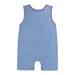 Crawfish Denim-Look Shortall - Lil Cactus-Boys One-Piece-Simply Blessed Children's Boutique