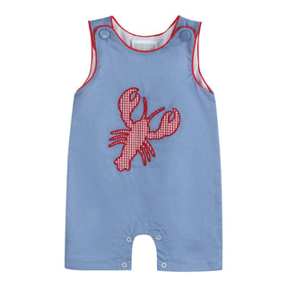 Crawfish Denim-Look Shortall - Lil Cactus-Boys One-Piece-Simply Blessed Children's Boutique