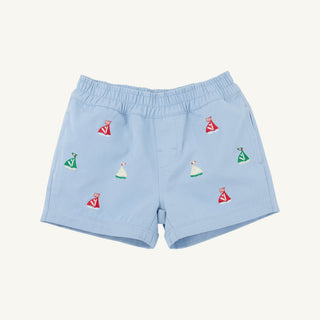 Critter Sheffield Shorts - Beale Street Blue/Sailboats by The Beaufort Bonnet Company-Boys Shorts-Simply Blessed Children's Boutique