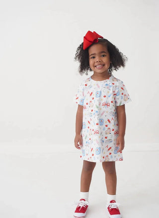 Cypress Row School Supplies Susie Swing Dress - Simply Blessed Children's Boutique
