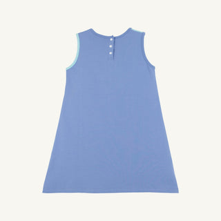 Daisy Dress - Belhaven Blue/Barbados Blue/Worth Ave White by The Beaufort Bonnet Company-Girls Dresses-Simply Blessed Children's Boutique