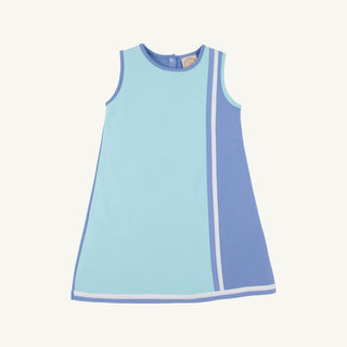 Daisy Dress - Belhaven Blue/Barbados Blue/Worth Ave White by The Beaufort Bonnet Company-Girls Dresses-Simply Blessed Children's Boutique