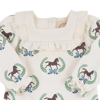 Darla Day Romper – Highland Horses/Palmetto Pearl by The Beaufort Bonnet Company-Misc.-Simply Blessed Children's Boutique