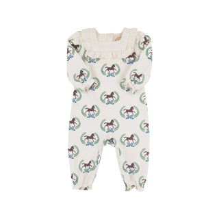 Darla Day Romper – Highland Horses/Palmetto Pearl by The Beaufort Bonnet Company-Misc.-Simply Blessed Children's Boutique
