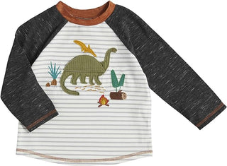 Dino "Eat Your Veggies" Long Sleeve Tee-Boys Long Sleeve Shirts-Simply Blessed Children's Boutique