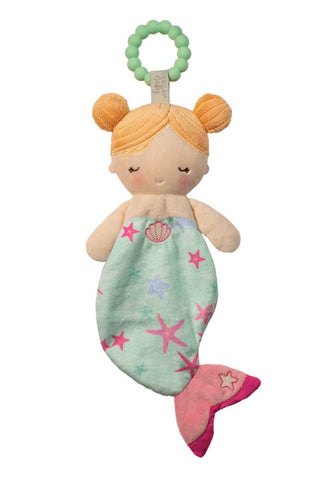 Douglas Toys Cora Mermaid Soft Plush Baby Teether-Baby Accessories-Simply Blessed Children's Boutique