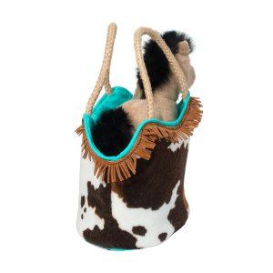 Western Print Sassy Sak with Buckskin Pony – Douglas Toys