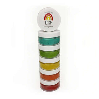 Rainbow Mini KidDough Set – 6 colorful mini sensory doughs perfect for travel, gifts, and creative play.