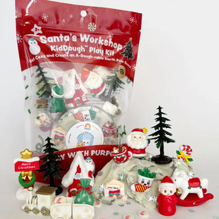 Earth Grown Kiddough Christmas Play Kit - Santa's Workshop-Toys-Simply Blessed Children's Boutique