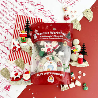 Earth Grown Kiddough Christmas Play Kit - Santa's Workshop-Toys-Simply Blessed Children's Boutique