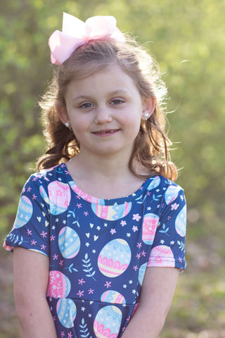 Easter Egg Twirl Dress-Girls Dresses-Simply Blessed Children's Boutique