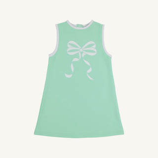 Eliza's Sleeveless Applique Dress – Grace Bay Green/Worth Ave White/Sea Island Seafoam by The Beaufort Bonnet Company-Girls Dresses-Simply Blessed Children's Boutique