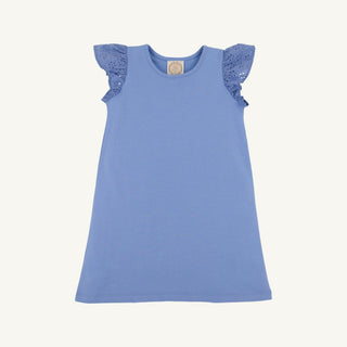 Ellen's Eyelet Dress - Barbados Blue by The Beaufort Bonnet Company-Girls Dresses-Simply Blessed Children's Boutique