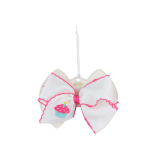 Embroidered Birthday Bows - Mud Pie-Hair Accessories-Simply Blessed Children's Boutique