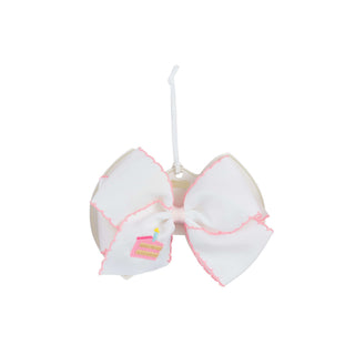 Embroidered Birthday Bows - Mud Pie-Hair Accessories-Simply Blessed Children's Boutique