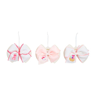 Embroidered Easter Bows - Mud Pie-Hair Accessories-Simply Blessed Children's Boutique