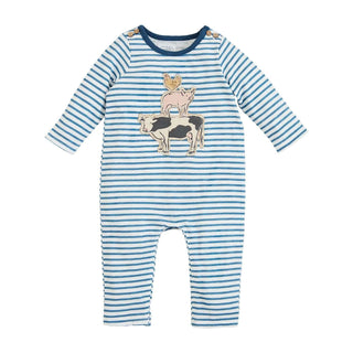 Farm Friends Striped One-Piece Outfit-Infants-Simply Blessed Children's Boutique