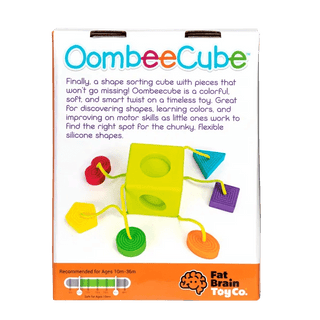 Fat Brain OombeeCube – No-Lose Silicone Tethered Shape Sorter-Toys-Simply Blessed Children's Boutique