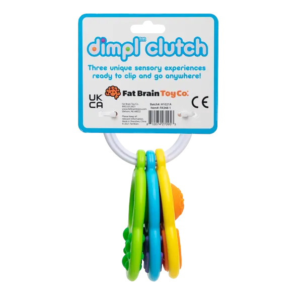 Dimpl Clutch Baby Sensory Toy Fat Brain Toys Teether Rattle