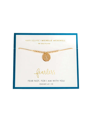 Fearless Inspirational Bracelet 18K Gold Plated-Women's Bracelet-Simply Blessed Children's Boutique