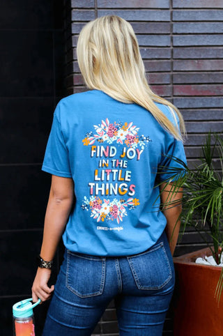 Find the Joy In the Little Things T-Shirt - Slate-Misc.-Simply Blessed Children's Boutique
